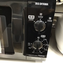 IRISOHYAMA     電子レンジ　2016年製　フラットタイプ　60Hz専用　中古品の画像