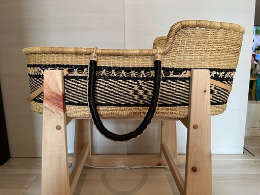 ボルガクーファン➕スタンド➕クッション　ベビーベッド