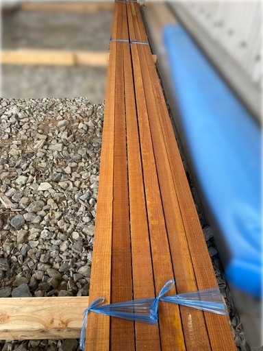 希少　カンボジア松　4000x45x45mm 6本セット　木材