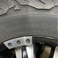 ハイエース用中古アルミホイール、タイヤ4本セットの画像