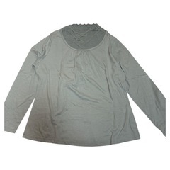 長袖カットソー 薄手 Tシャツ ブルー系 シンプル カジュアル