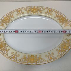 オールドノリタケ No.175 クリスマスボウル 金彩 洋食器 プレート 大皿・オーバル深皿・中皿 ３点セット　アンティーク レトロ　251016-4Tの画像
