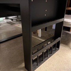 ダイニングテーブル　机　テーブル　横収納つき付き　椅子３セット【短92（奥高さ一緒）長120×75×70】の画像