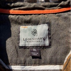 古着 LEGENDARY チャックシャツ XLサイズ 茶色 ブラウン 秋の画像