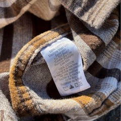 古着 LEGENDARY チャックシャツ XLサイズ 茶色 ブラウン 秋の画像