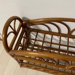 ラタン　籐　ラック　棚　レトロ
の画像