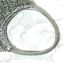 【極美品】ANTEPRIMA アンテプリマ ワイヤーバッグ ハンドバッグ ラウンド型 シルバー② の画像