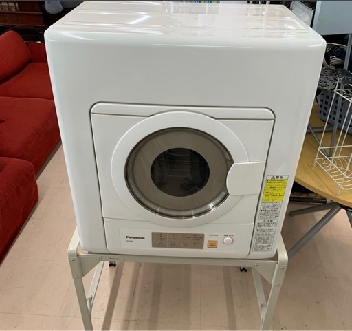 美原店 Panasonic 電気衣類乾燥機 2021年製 NH-D603 ホワイト 台座付き