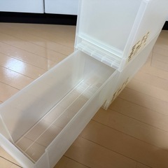 無印良品 ポリプロピレン追加用ストッカー 幅18cm 奥行40cm 高さ21cm 2段重ねの画像