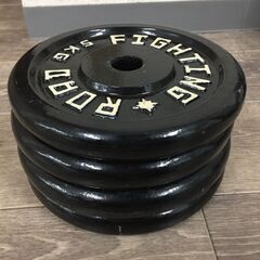 ダンベルプレート 5kg×4枚 ブラック 筋トレ エクササイズ フィットネス トレーニング 25j菊の画像