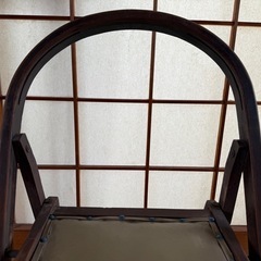 【GO-1261】折りたたみイス フォールディングチェア 昭和レトロ アンティークの画像