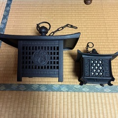 和風 鉄灯籠 燈籠 吊灯籠の画像