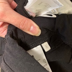 ストレッチジーンズ　ブラック　140 2本セットの画像