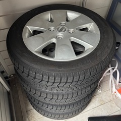 日産モコ　MG22S 純正ホイール　スタッドレスタイヤ