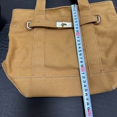 トートバック　厚手布製　カーキの画像