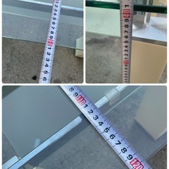 refle0 【中古品】ニトリ ガラス テーブル ローテブル 使用感ありの画像