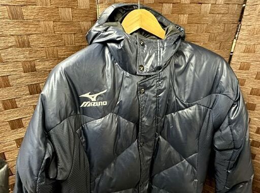 mizuno ベンチコート Lサイズ ネイビー ロングダウンジャケット ミズノ A60JB-350 札幌市 白石店