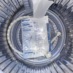 送料・設置込み可　洗濯機　6kg SHARP 2021年【分解クリーニング済み】の画像