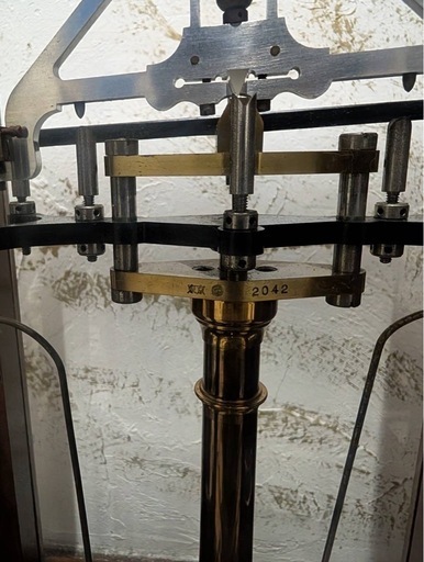 天秤 はかり 木製枠 ガラスケース 当時物 アンティーク ショップ