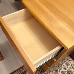 無印良品　タモ材3段チェストの画像