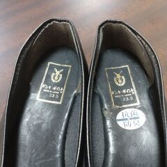 （訳アリ）日本製　ドンキーポイント　23.5ｃｍ　抗菌防臭加工　色　黒　女性用シューズの画像