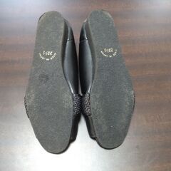 （訳アリ）日本製　ドンキーポイント　23.5ｃｍ　抗菌防臭加工　色　黒　女性用シューズの画像