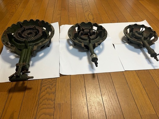 鋳物コンロ　大中小セット