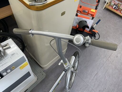 折りたたみ自転車 20インチ シルバー 変速なし 荷台付き 折り畳み 自転車 札幌市手稲区