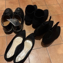 厚底ローファー.ブーツ.パンプスセットの画像