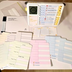 学習タイマー チェックリスト タイマー 勉強 時間管理 セルフチェッカー お支度 おうちの時間割り 多機能 todoリスト 計画 タスク管理 知育 チェックシート 習慣付け メモ帳 目標達成の画像