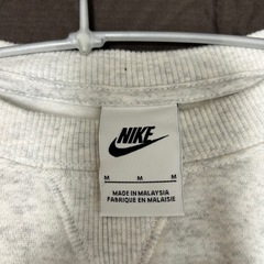 NIKE ナイキ　裏起毛トレーナー杢グレー　M  の画像