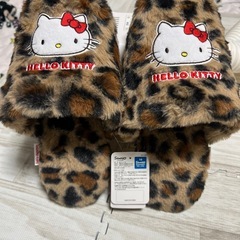 キティちゃん ヒョウ柄 スリッパ 新品の画像