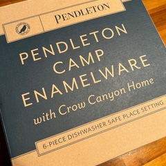 10/21まで出品　新品未使用PENDLETONキャンプエナメルウェア　ネイビーの画像