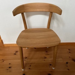 無印良品　オーク無垢材チェアの画像