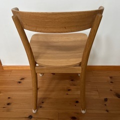 無印良品　オーク無垢材チェアの画像