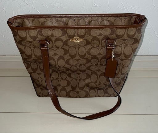 COACH コーチ シグネチャー トートバッグ ブラウンよ