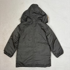 美品　中綿　コート 120cm カーキ　フード取り外し可120 女の子　男女兼用の画像