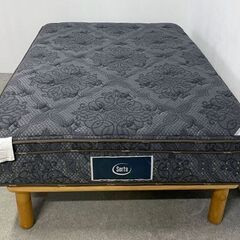 Serta/サータ ベッドマットレス ビクトリア ダブルサイズ ハード 寝室 寝具 ポケットコイル 東京インテリア 中古家具 店頭引取歓迎 R10140の画像