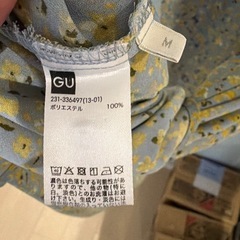 GU 花柄 半袖 ワンピース Mサイズの画像