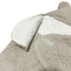 【美品】新生児Sサイズもこもこくまさんおくるみの画像