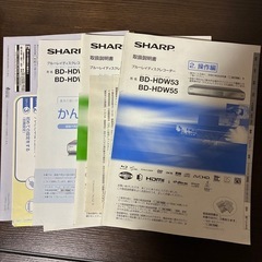SONYソニー24型液晶テレビ　SHARPシャープブルーレイディスクレコーダー
　の画像