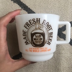 A&W　沖縄　マグカップ　ロゴ　大人気　アメリカン　レトロ　インテリアの画像