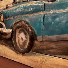 アメ車　アートパネル　3Dパネルアート　クラシックカー 輸入雑貨 カフェの画像
