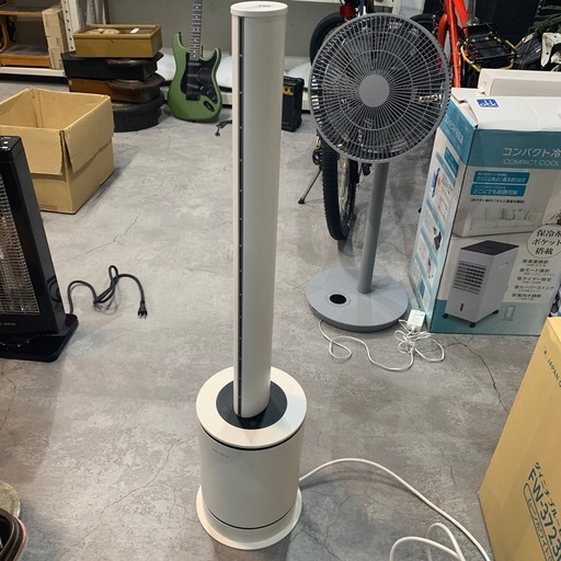 【ジモティー割】モダンデコ　空気清浄機付きホット&クールファン（ID1450）