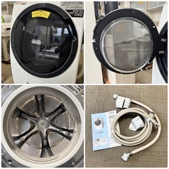 【超美品‼️】日立 2019年製 11.0/6.0kgドラム式洗濯乾燥機 洗濯機 ビッグドラム 風アイロン ヒートリサイクル乾燥 シャンパン♪の画像