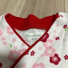 袴 ロンパース 女の子の画像