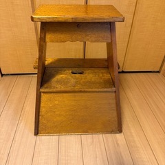昭和レトロ 木製 踏み台
の画像