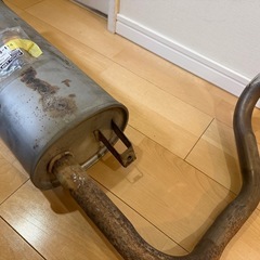 パジェロミニ 純正 マフラー H58A 新品ガスケットとナット付きほし★の画像