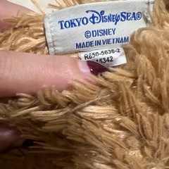 東京ディズニー　クマ型クッション　ダッフィーの画像