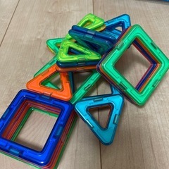 知育玩具セット パズル ブロック マグネットフォーマー　ビジーボードの画像